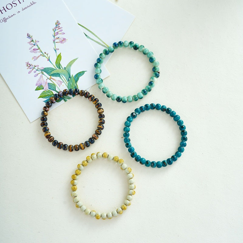 Single Circle Female Summer Ceramic Gift Bracelets