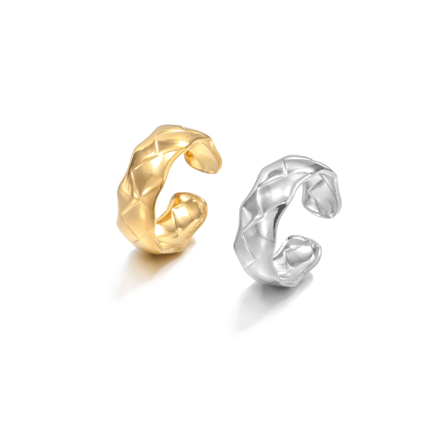 Prismatic Line Titanium Steel Fashion Trend Rings