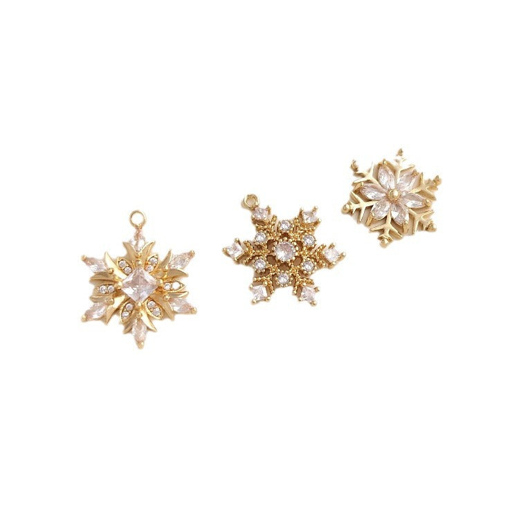 Color Retention Snow Flower Handmade Ornament Rings