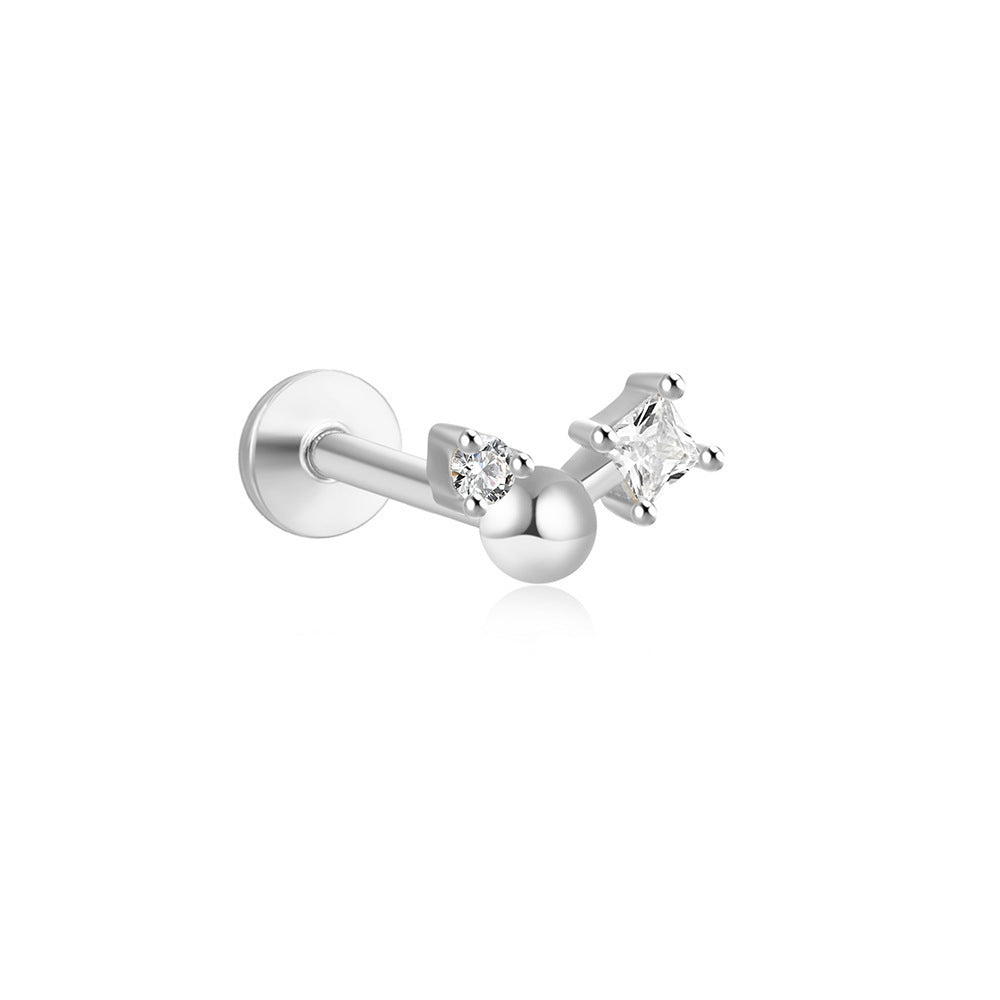 Women's Stars Fashion Flat Head Piercing Thread Ear Earrings