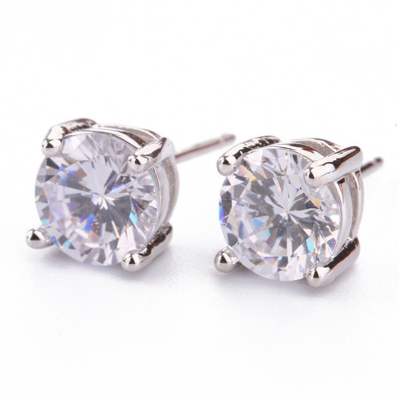 Zirconium High Quality Couple Models Fashionable Simple Personality Rings