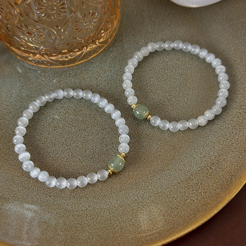 Style Versatile Simple Matching Opal Beaded Female Gentle Bracelets