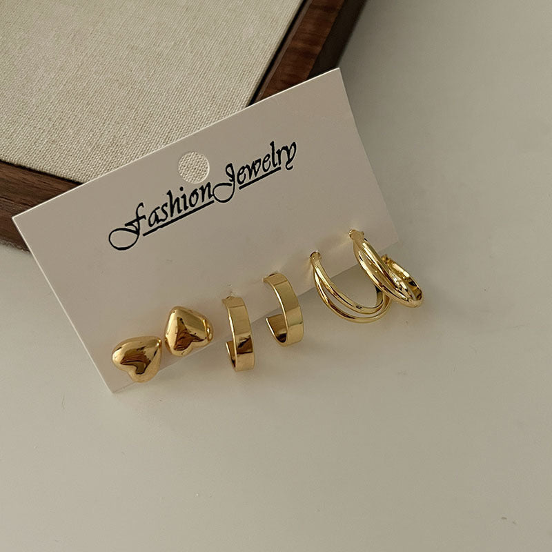 Women's Light Luxury Small Geometric Ear High-grade Fresh Earrings