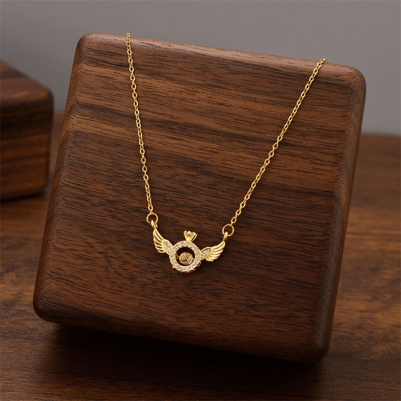 Titanium Steel Female Niche Simple Temperament Clavicle Pendants