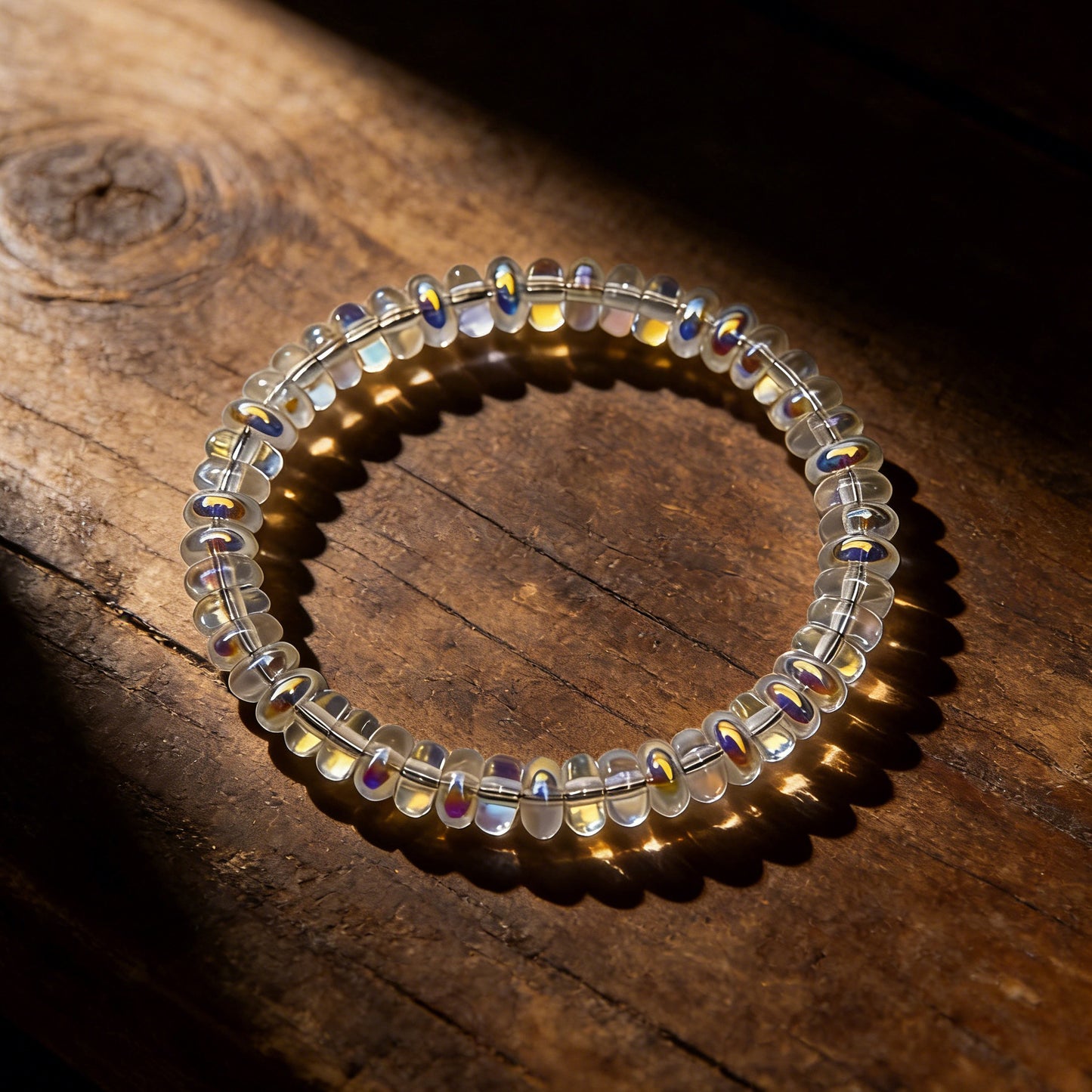 Popular Crystal Abacus Beads Opal Glass Bracelets