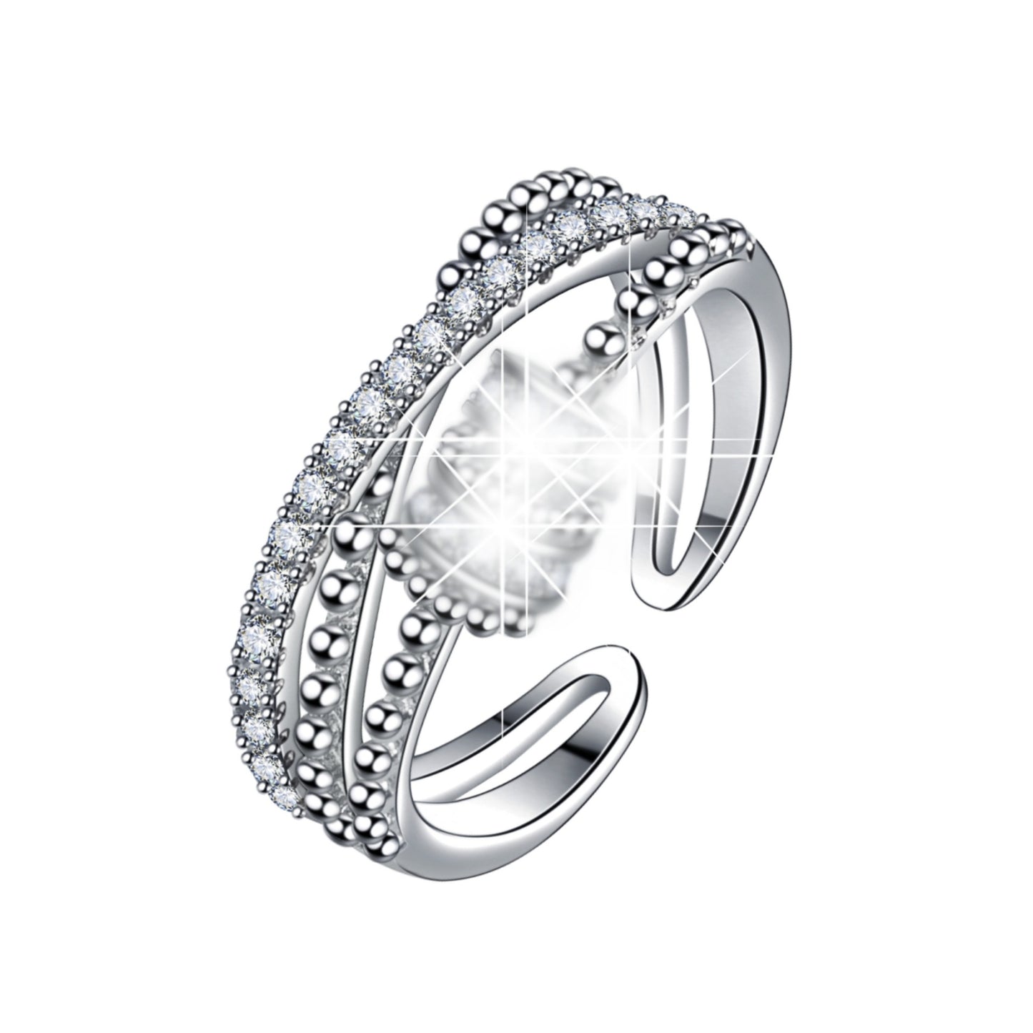 Elegant Decompression Cord For Braiding Open Niche Design Fashion Personalized Ring