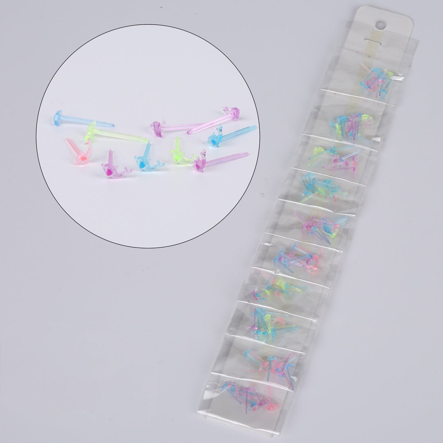 Women's & Men's Plastic Needle Ear Bar Four-leaf Clover Bear Stick Petite Stud Earrings
