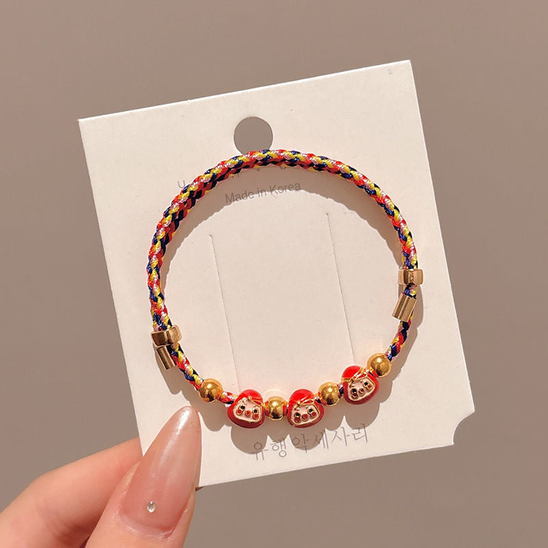 Small Gift Tassel Adjustable Red Rope Dragon Boat Festival Bracelet