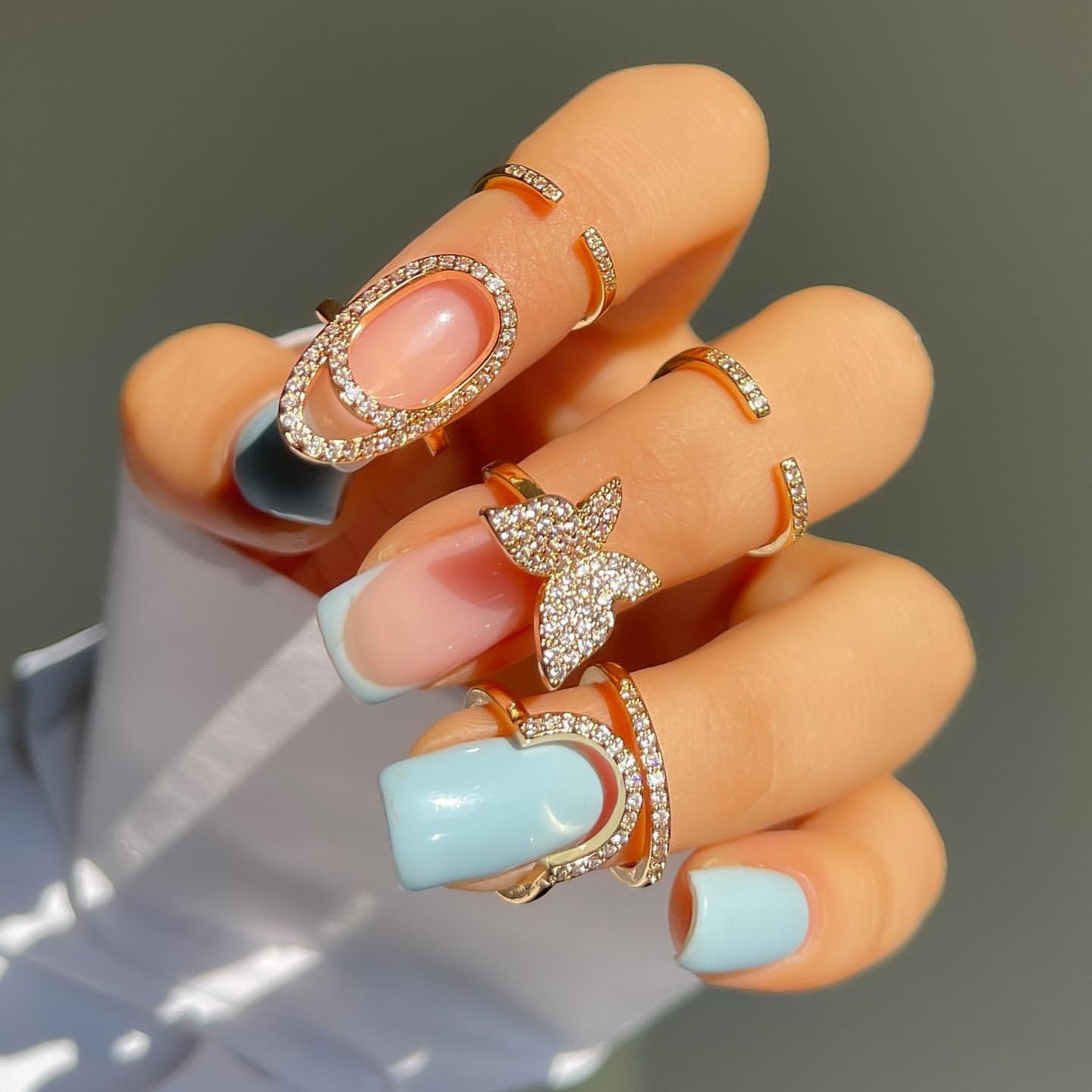 High-grade Female Niche Light Luxury Simplicity Butterfly Adjustable Ring