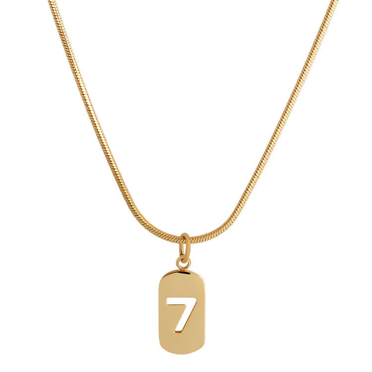 High-grade Titanium Steel No Fading Light Luxury Small Gold Clavicle Necklace