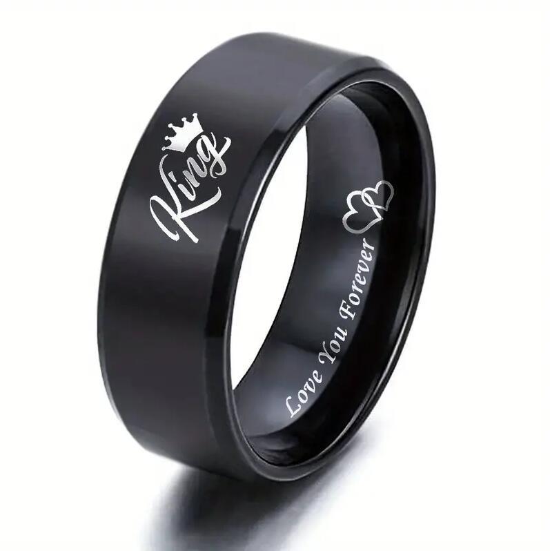Valentine's Day Gift Stainless Steel Couple Rings