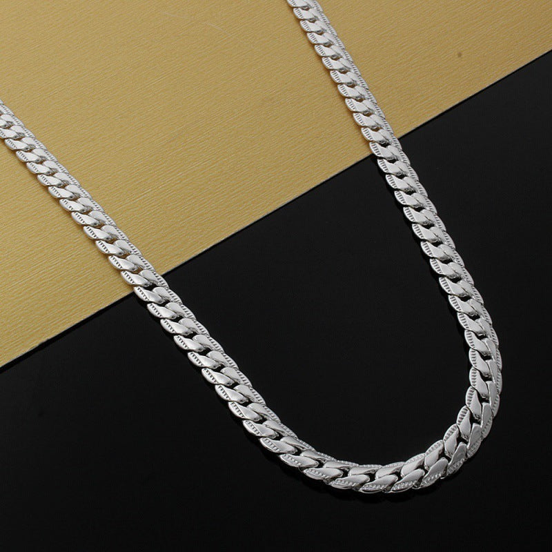 Men's Chunky Sier Curb Chain Local Tyrant Necklaces