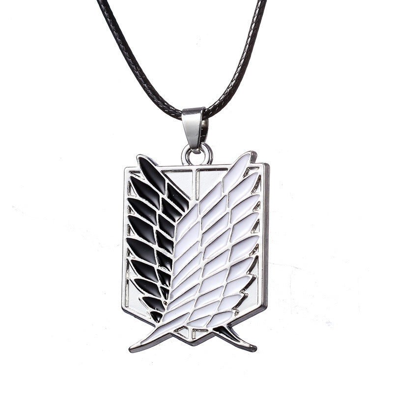 Anime Peripheral Attack On Titan Investigation Corps Logo Necklaces