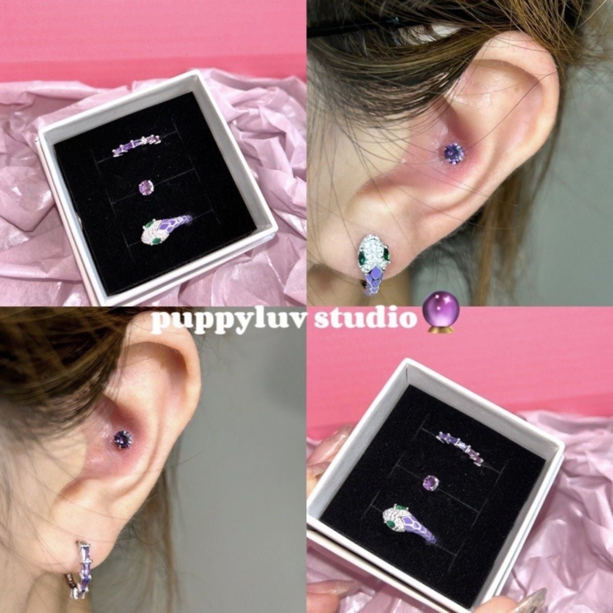 Women's Scorpion Beauty Purple Spirit Clip Hot Sweet Cool Punk For Ear Buckle