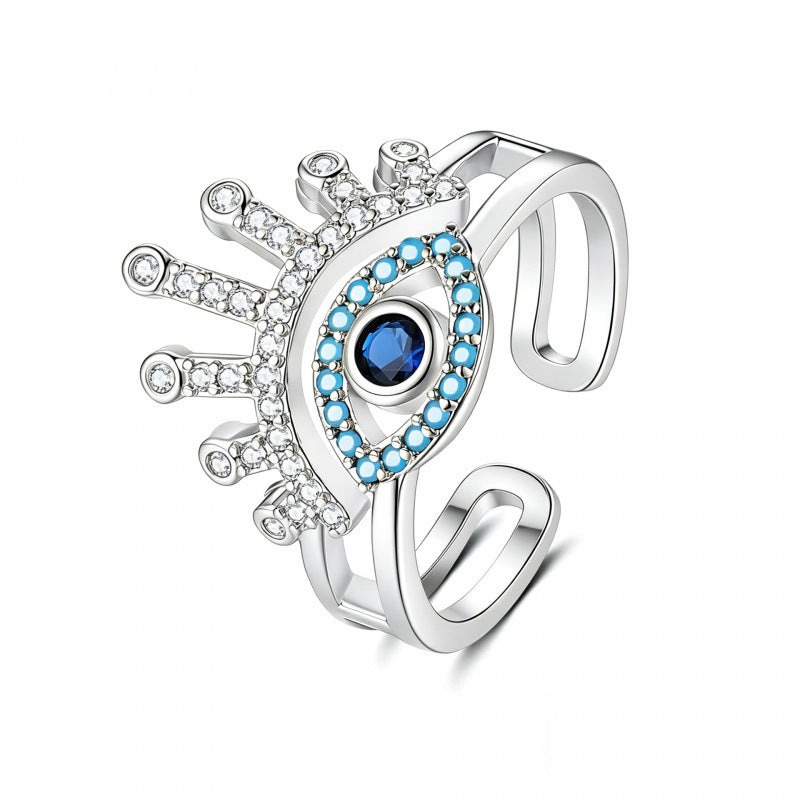 Eye Open Fashion Personality Hip Hop Ring
