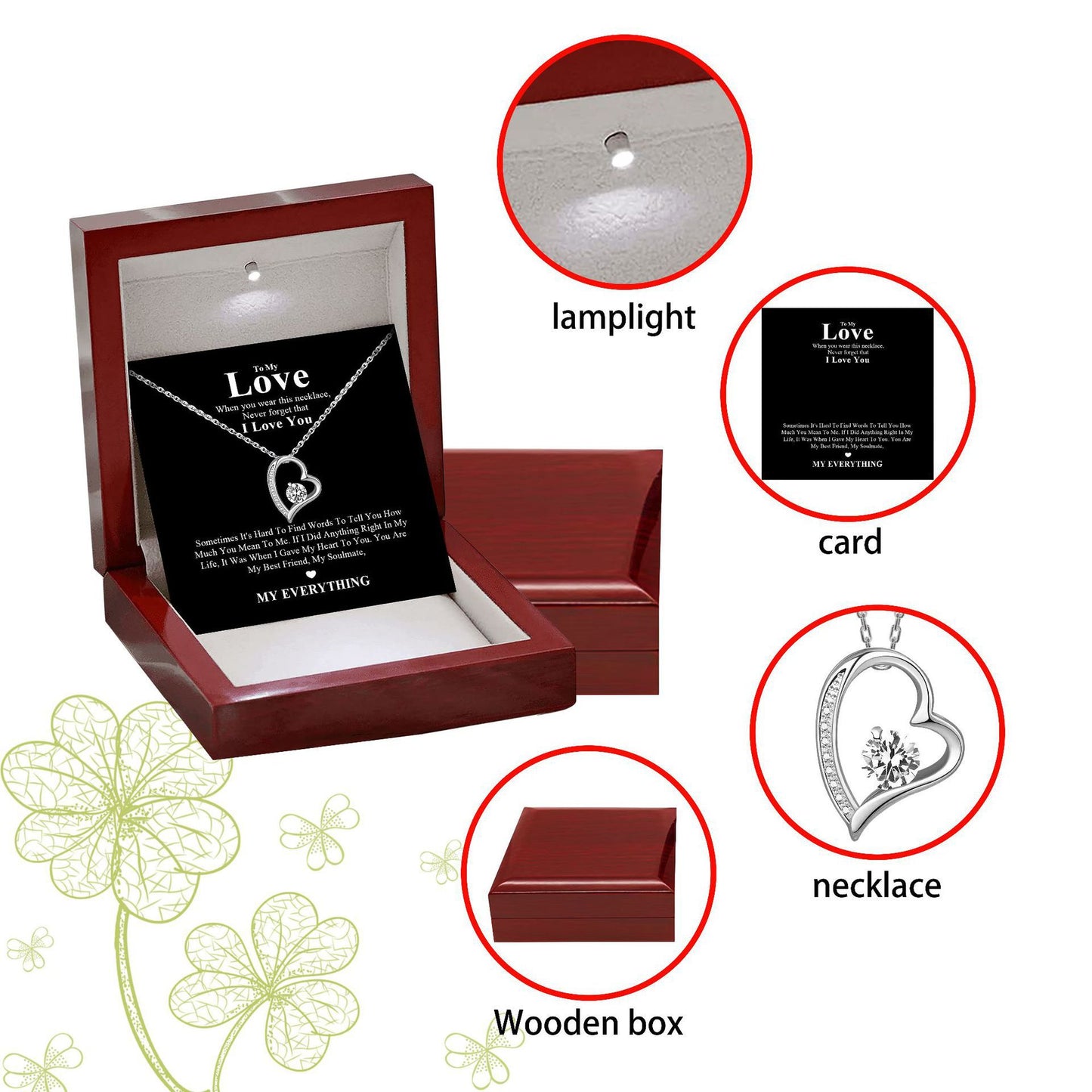 Women's Micro Inlaid Zircon Love Fashion Simple High-grade Necklace