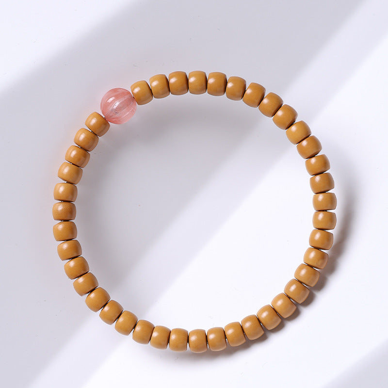 Cut Barrel Beads Vegetable Seed Agate Bracelets