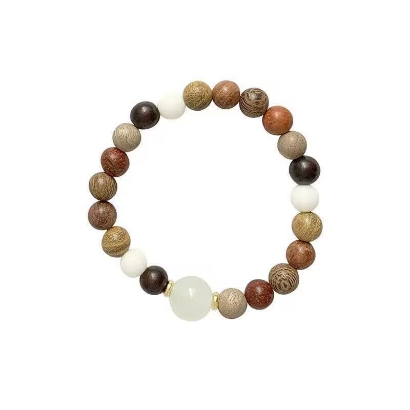 Women's Wooden Beaded Chinese Ethnic Style Retro Zen Bracelets