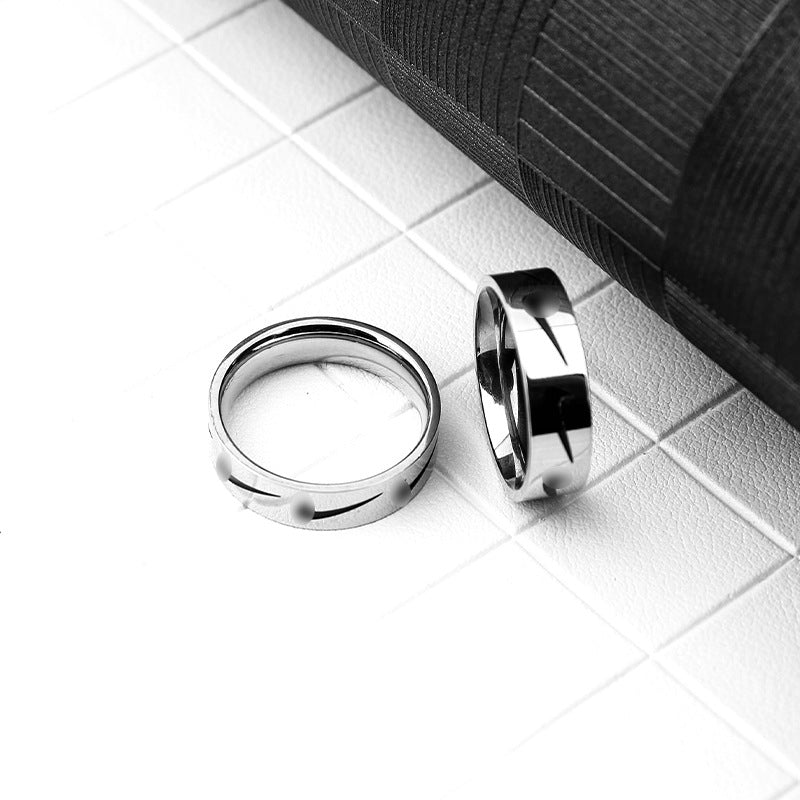Trendy Hook Hip Hop Stainless Cool Earth Rings