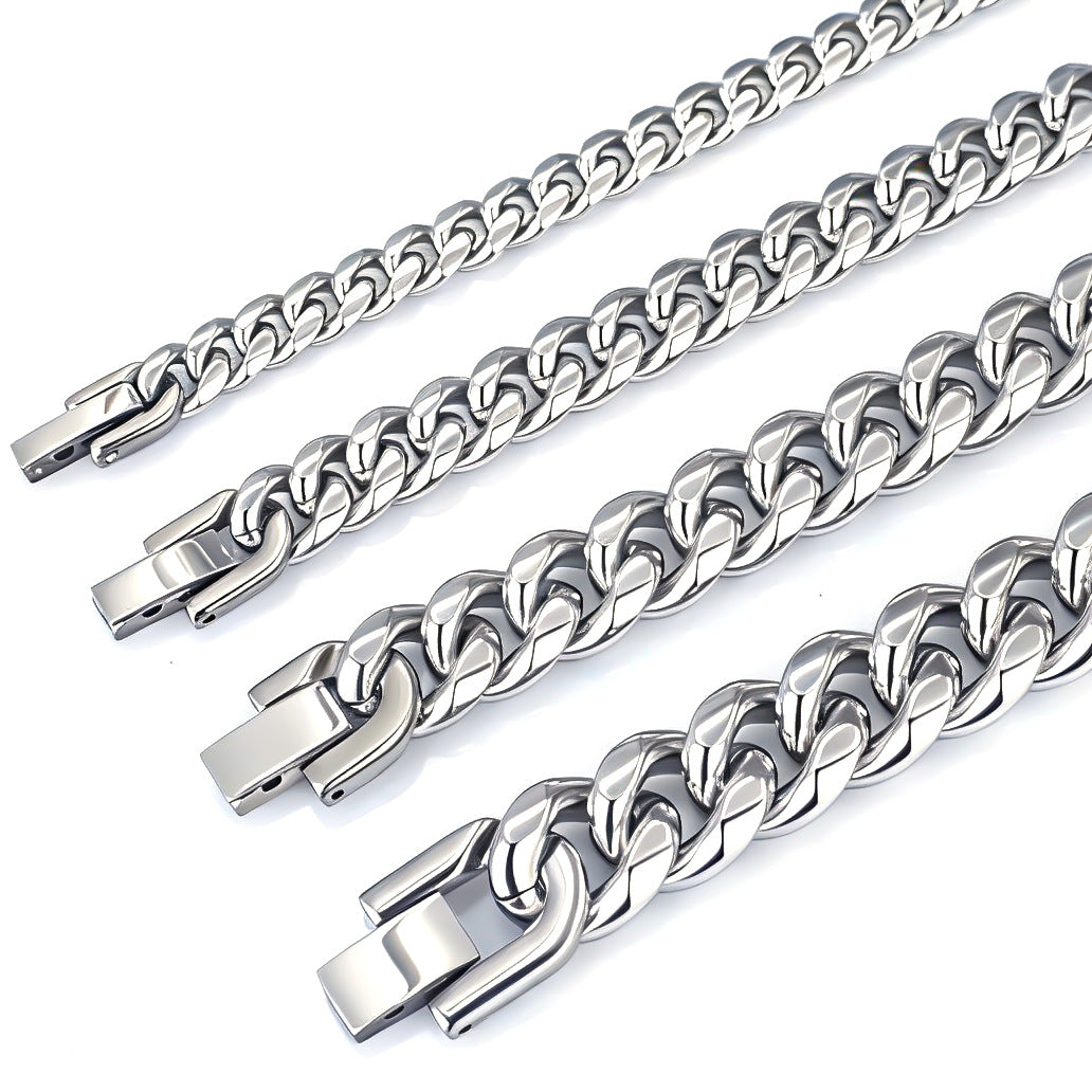 Women's & Men's Hip Hop Retro Style Fashion Cool Chain Couple Street Cuban Necklace