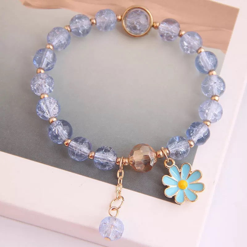 Women's Little Daisy Hot Flower Crystal High Bracelets