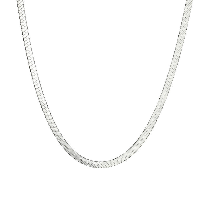Women's & Men's Clavicle Titanium Steel Stainless Blade Chain Necklaces