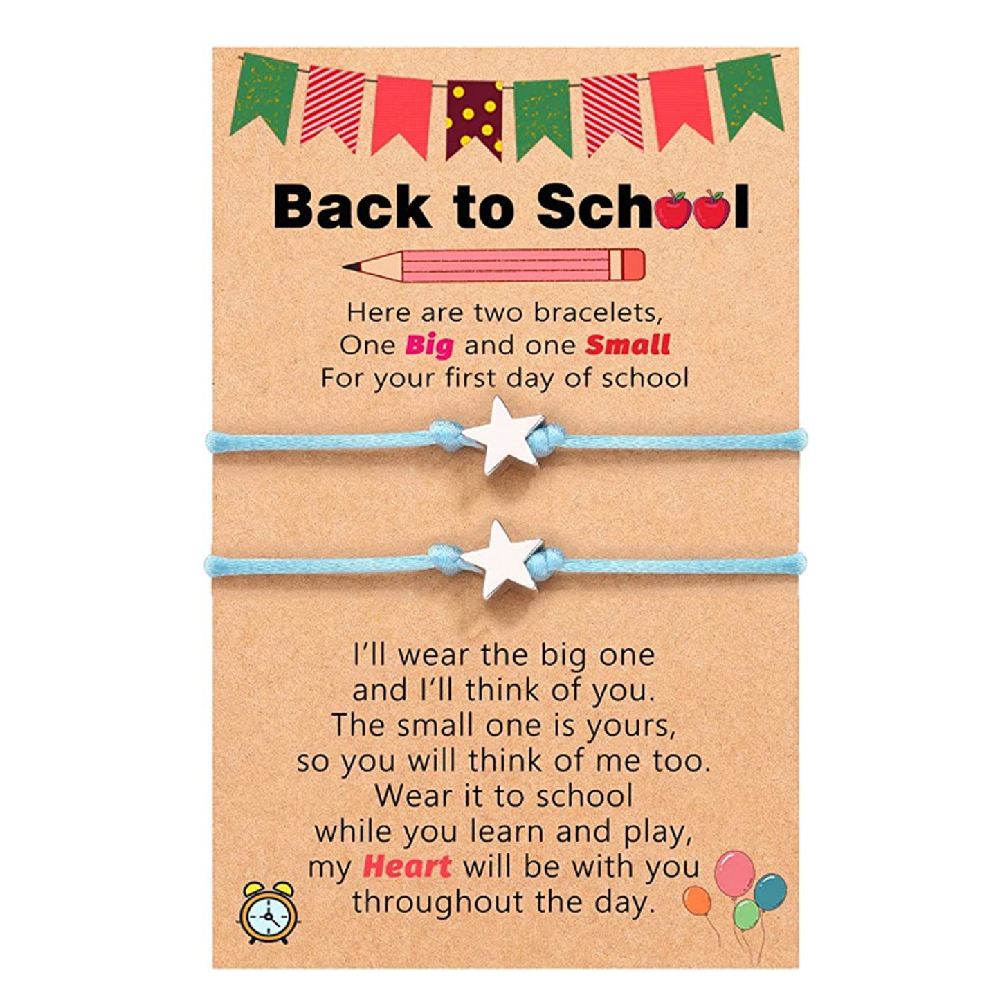 First Day Of School Kindergarten Cartoon Bracelets