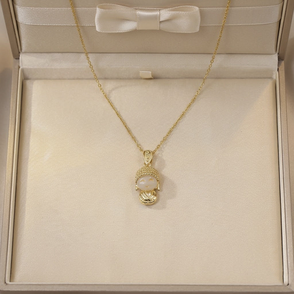 Women's Elegant Rainbow Fashion Star Moon Clavicle Necklaces