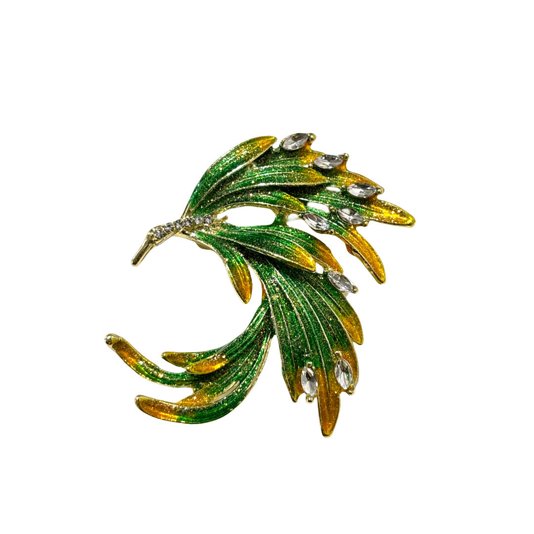 Golden Pearl Corsage Wheat Brooch Female High-grade Brooches