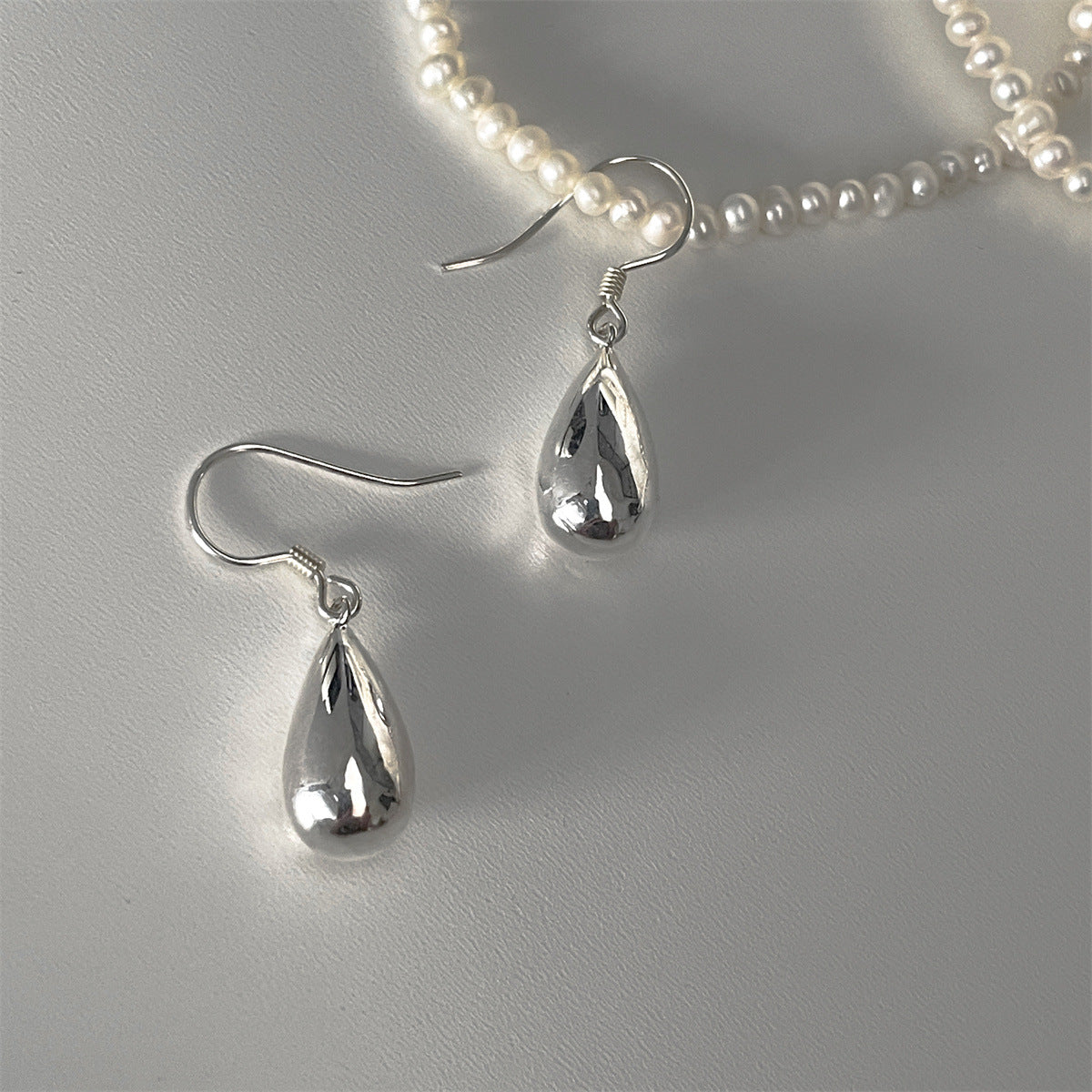 Drop Eardrops Niche Bag Sier Needle High-grade Stud Earrings
