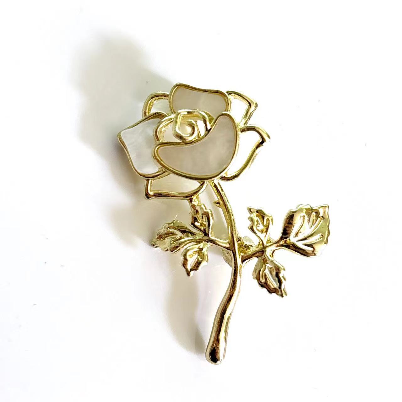 Golden Pearl Corsage Wheat Brooch Female High-grade Brooches