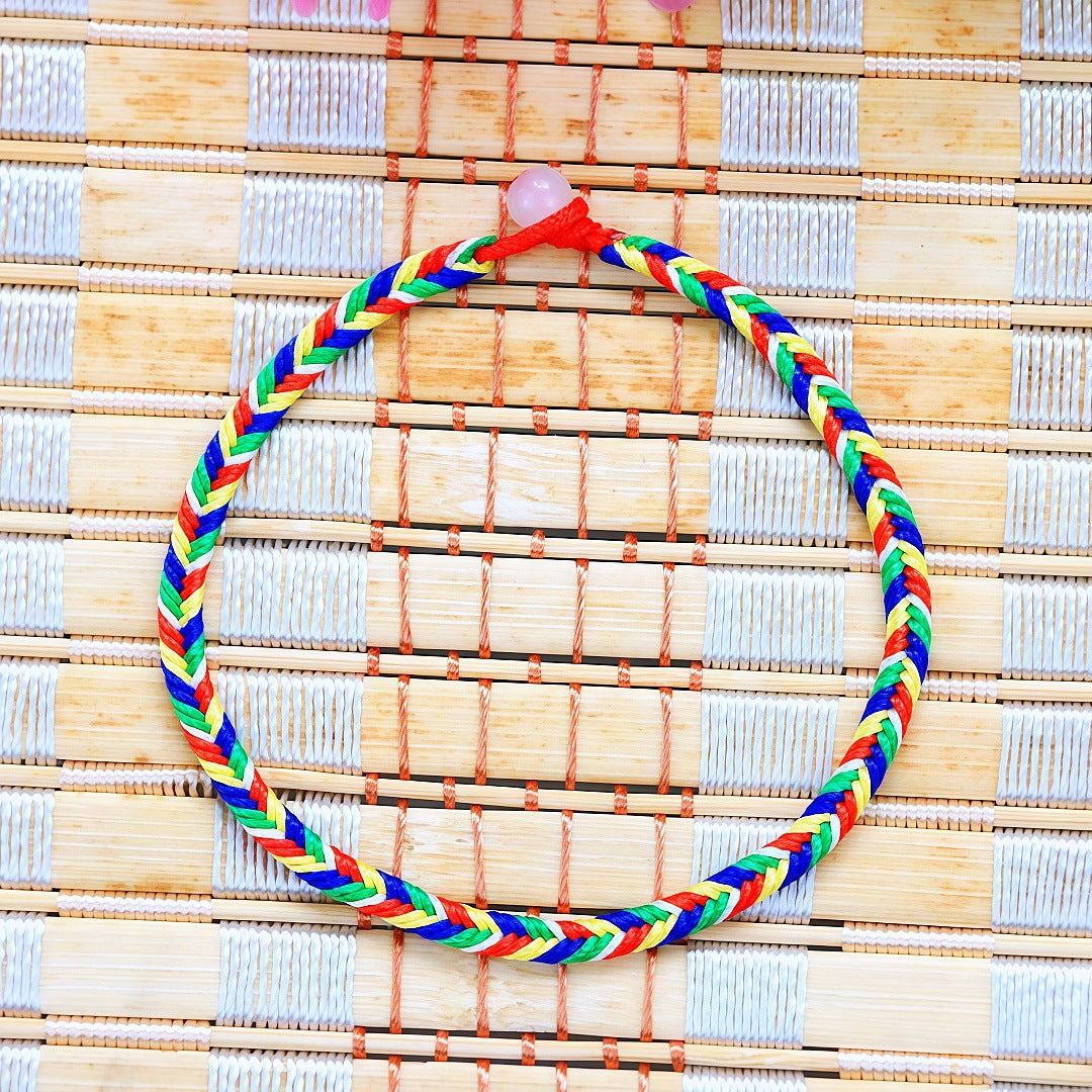 Women's & Men's Boat Festival Carrying Strap Finished Fine Colorful Ropes Rope Small Bracelet