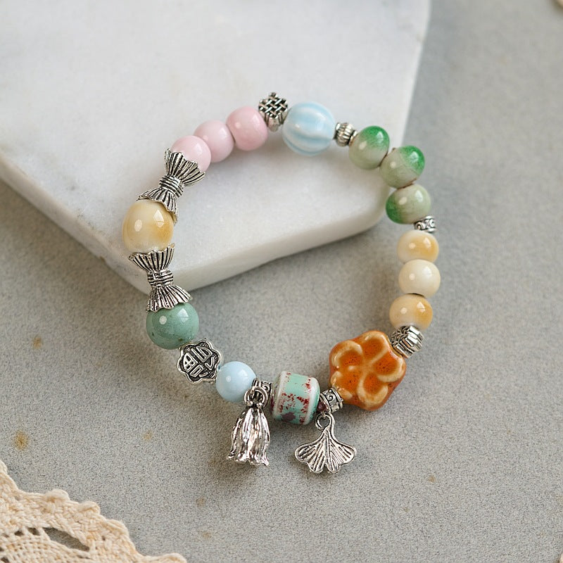 Style Gift Hand-woven Bunch Of Porcelain Set Bracelets