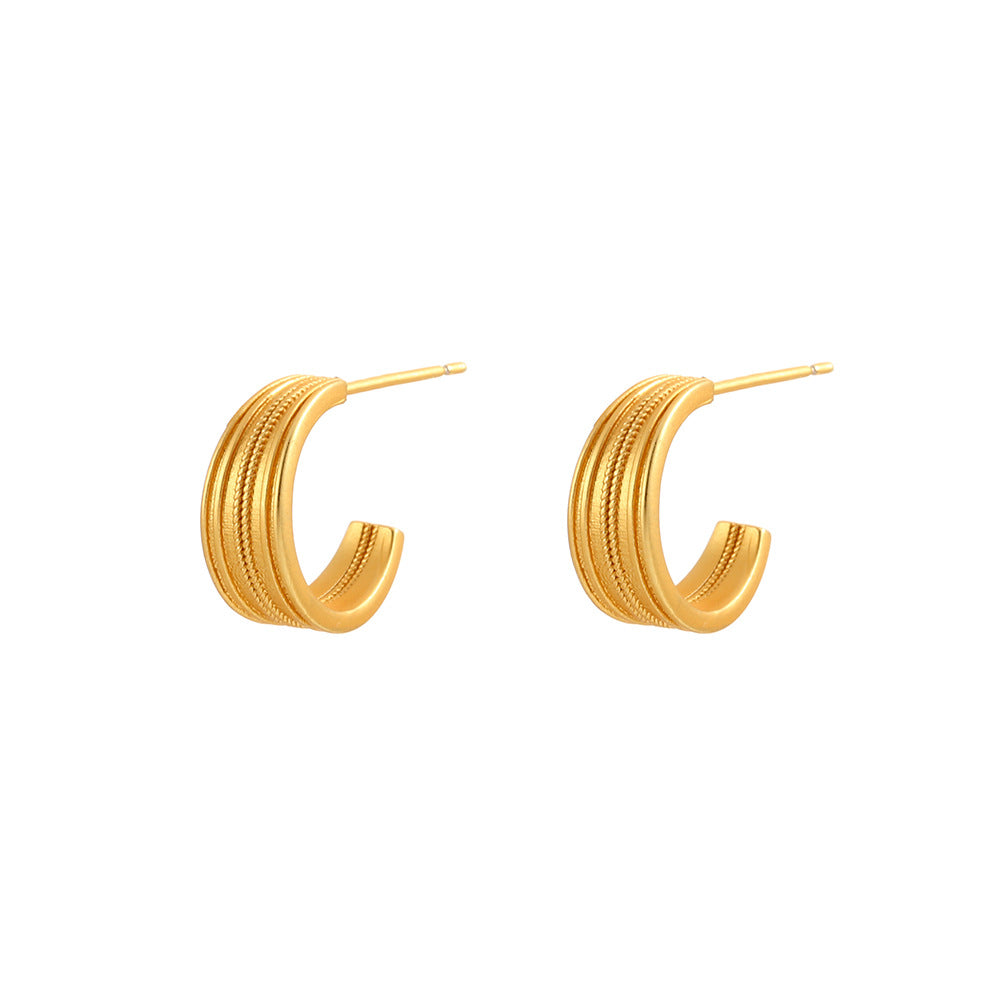Women's Luxury High-grade Matte Collection Niche Elegant Earrings