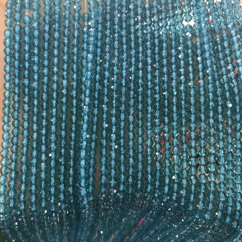 Transparent Glass Surface Cutting Beads Handmade Jewelry Accessories