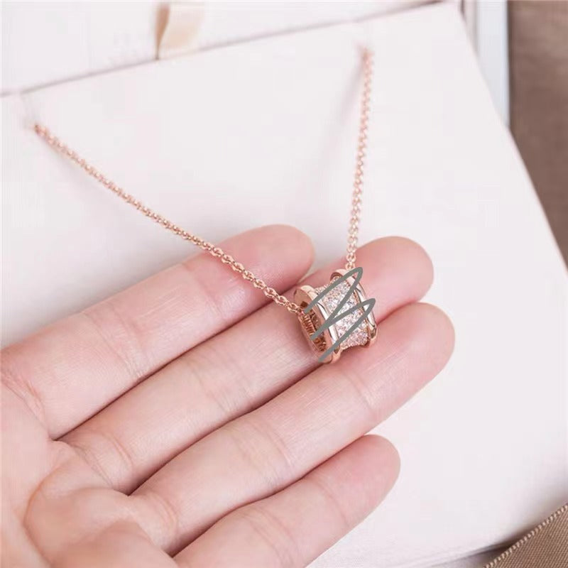 High Quality Big Small Waist Spring Rose Gold Necklaces