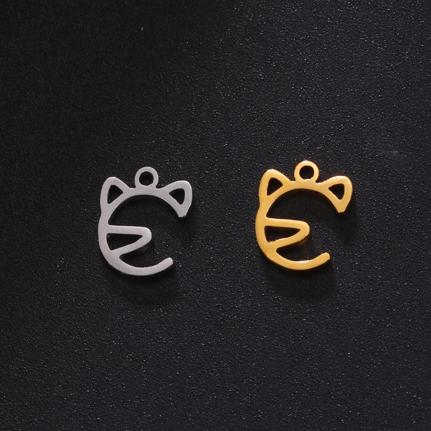 Cartoon Cutout Animal Series Half Face Pendants