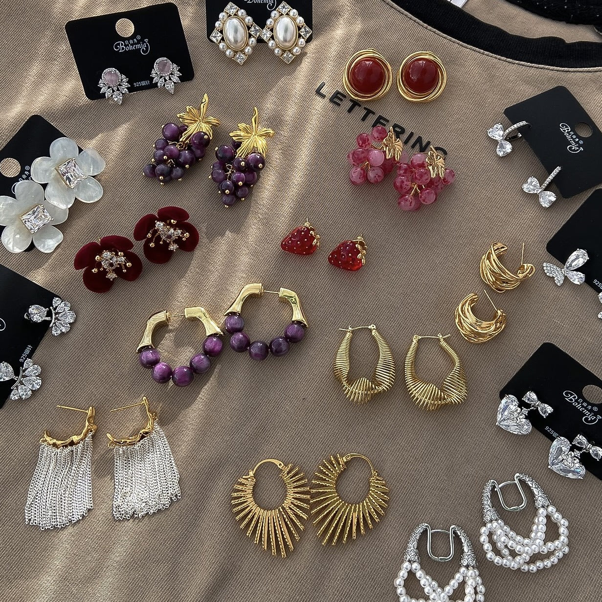 Women's Personality Fashion Trendy Light Luxury High-grade Earrings