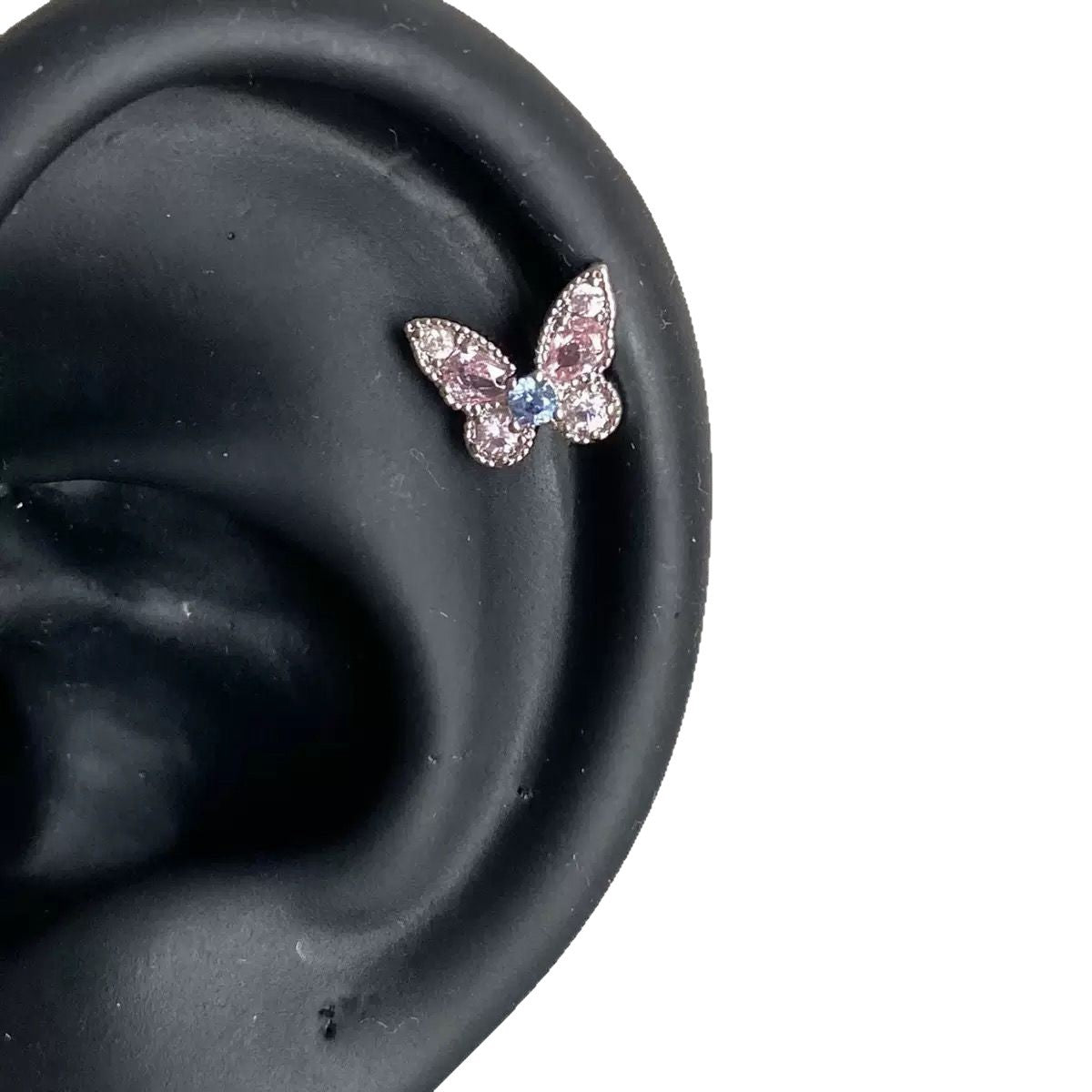 Bone Small Versatile Butterfly Design Pin Stud Earrings