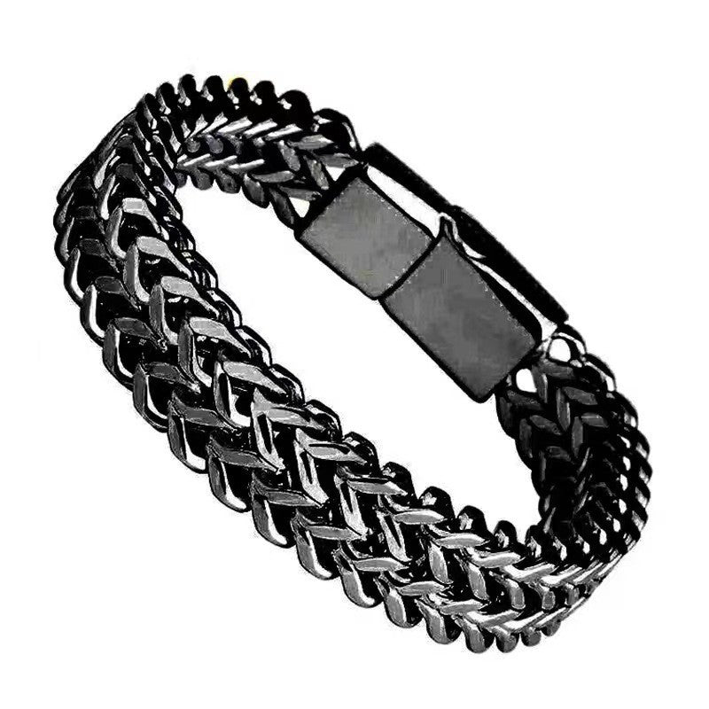 Men's Dragon Hip Hop Stainless Steel Front Bracelets