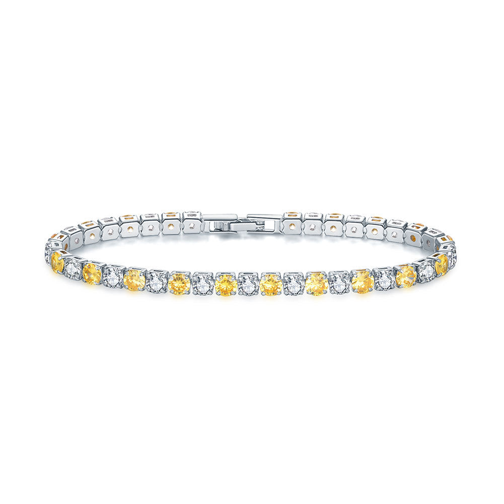 Zircon Tennis Unisex Fashion Simple Hand Bracelet