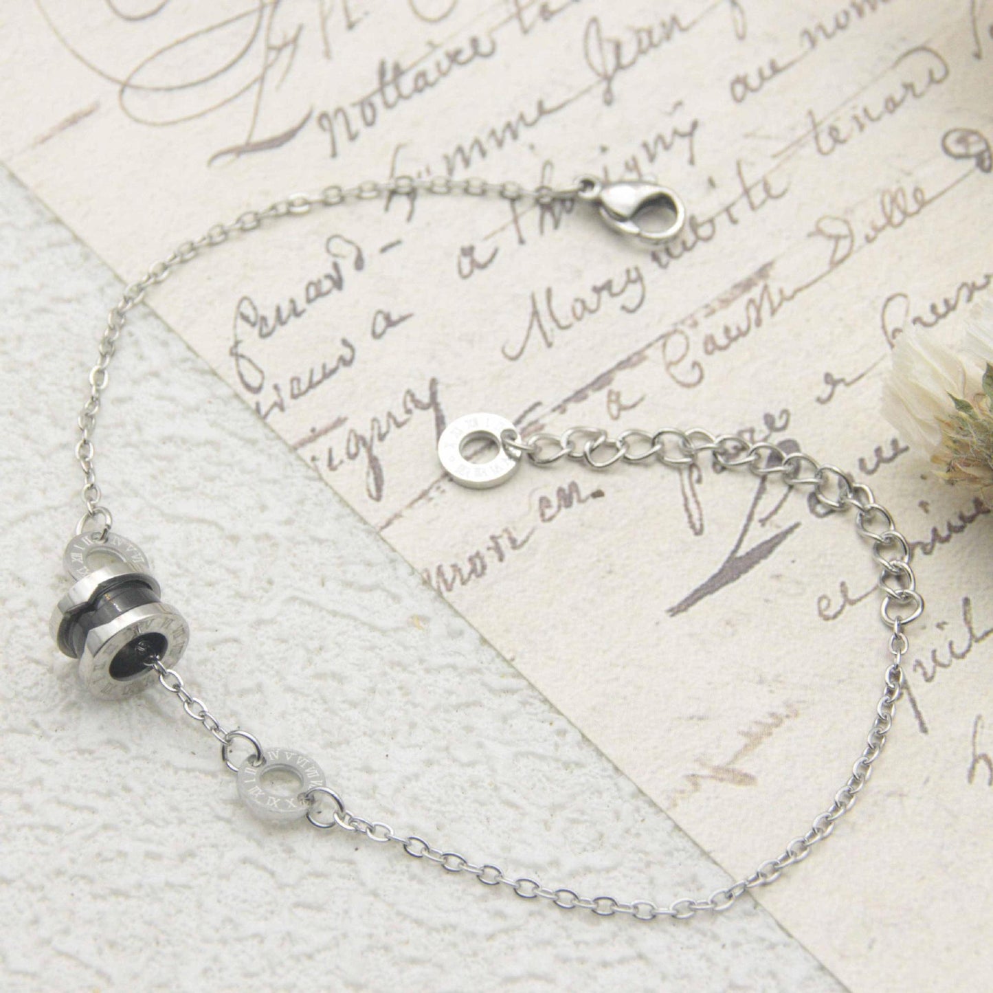 Waist Full Diamond Titanium Steel No Fading Light Luxury Bracelets