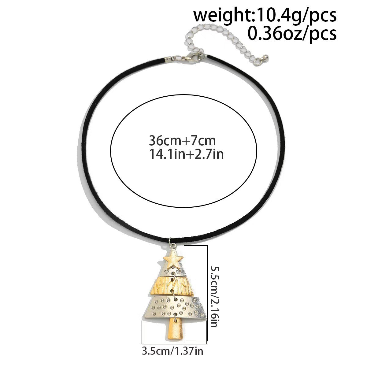 Pine Suite Wind Three-dimensional Metal Clavicle Necklaces
