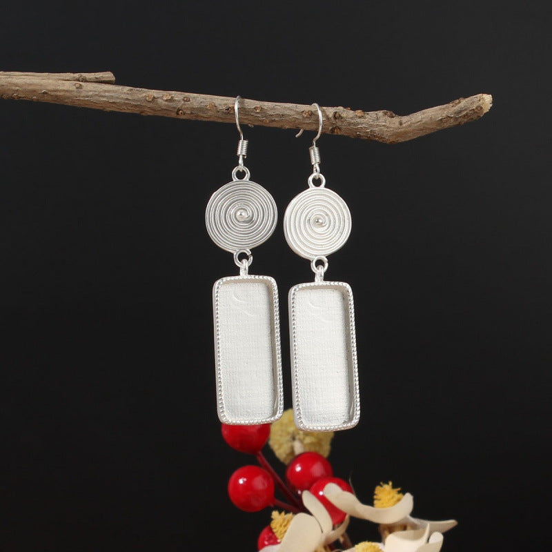 Ethnic Minority Style Handmade Miao Sier Earrings