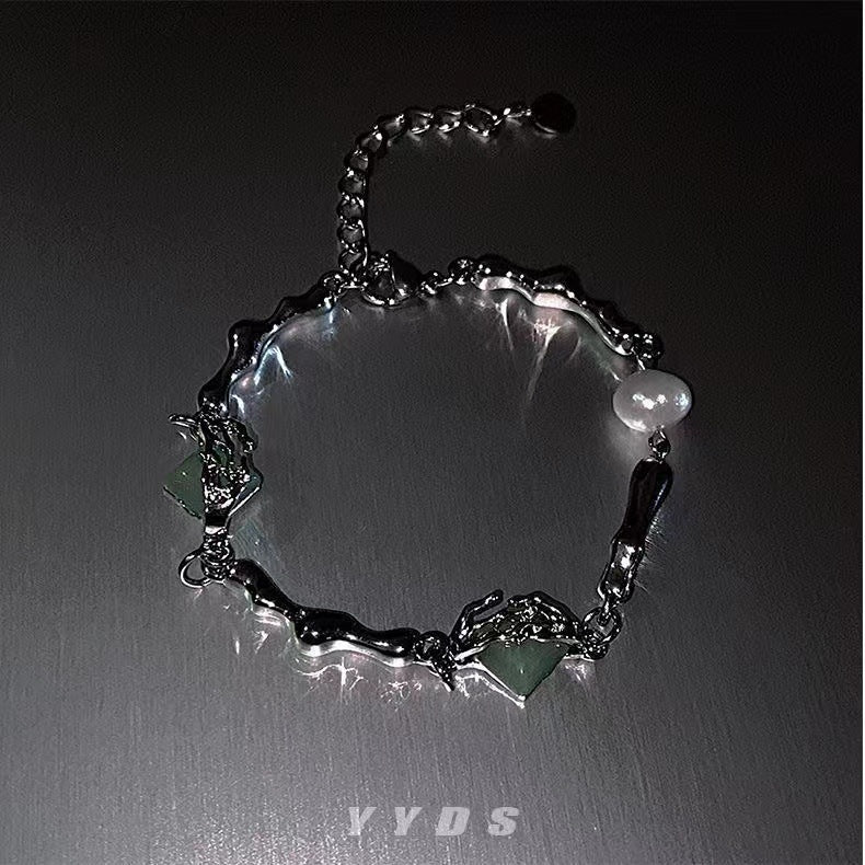 Men's Chinese Style Light Luxury Bamboo Design Female Bracelet