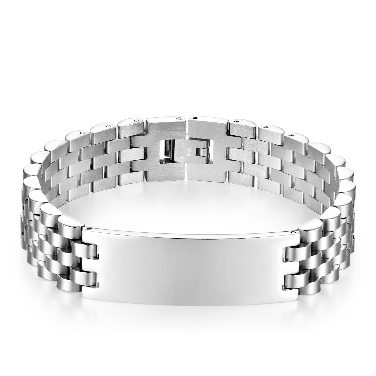 Women's & Men's Beads Fashion Couple Curved Titanium Steel Strap Can Bracelets