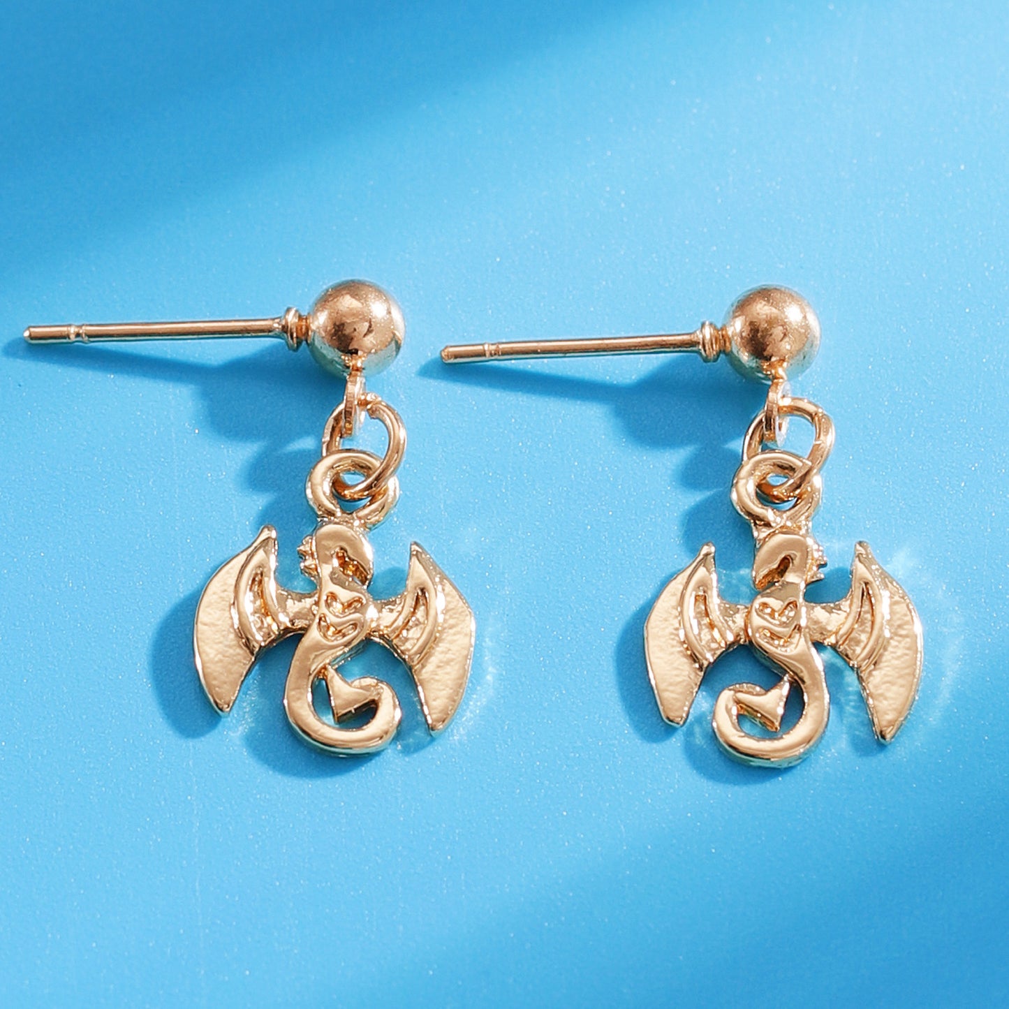 Artistic Retro Flying Dragon Punk Personality Hot Stud Earrings
