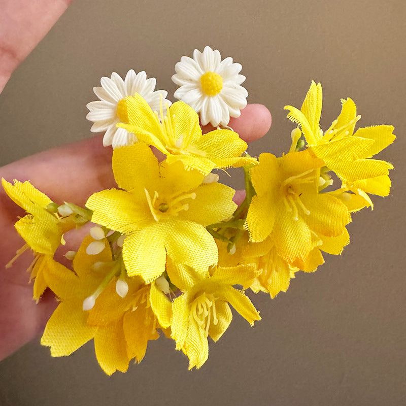 Mori Style Little Daisy Yellow Artificial Flower Fairy Gentle Pendants