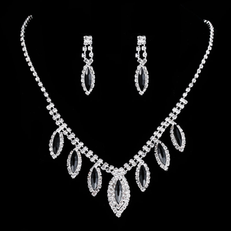 Women's Suite Splendid Diamond Geometric Crystal Flowers Jewelry Set