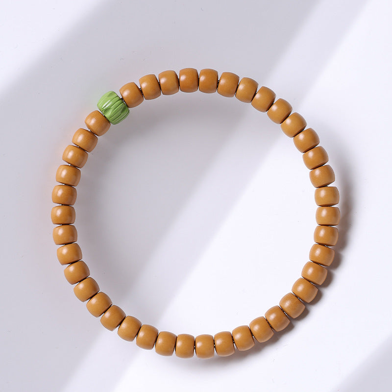 Cut Barrel Beads Vegetable Seed Agate Bracelets